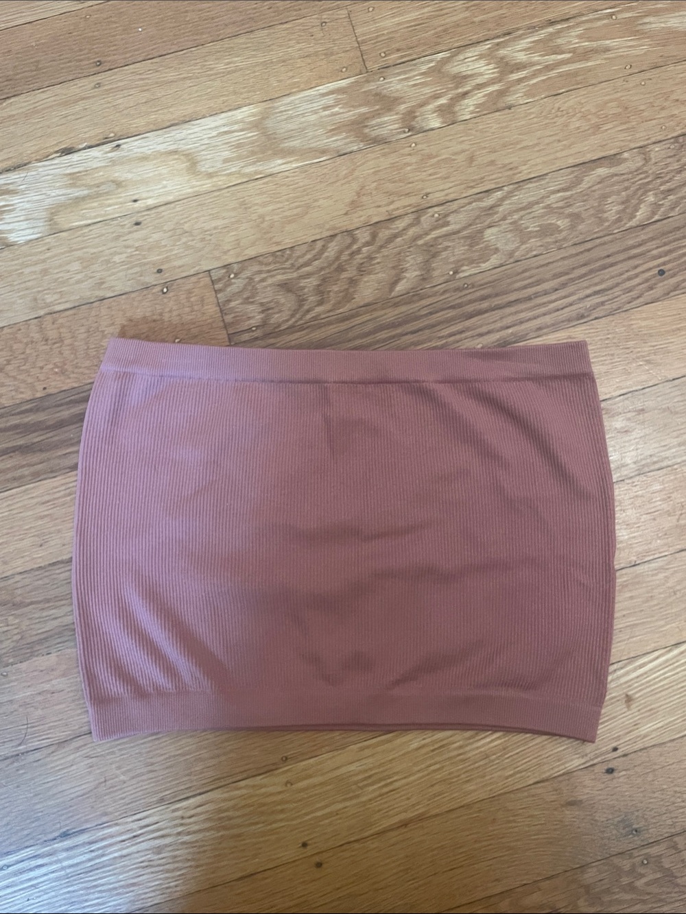 ribbed tube top- Dusty Rose
